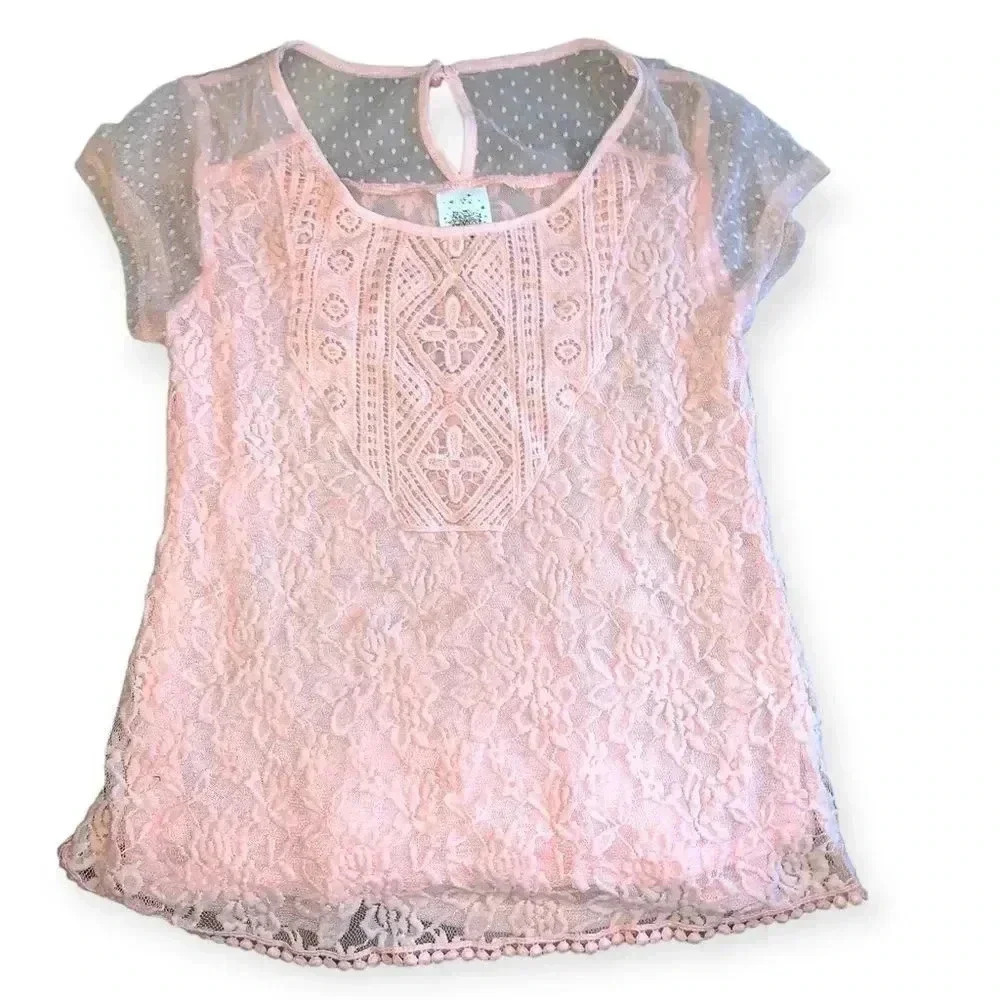 Self esteem Y2k lace blouse